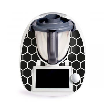 Aufkleber für Vorwerk Thermomix TM6 - Schwarze Waben