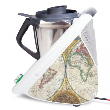 Aufkleber für Vorwerk Thermomix TM6 - Weltkarte