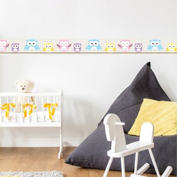 Bordüre Eulen Kinderzimmer