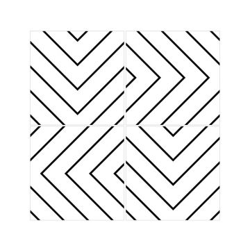 Muster Fliesenaufkleber Labyrinth für die Küche