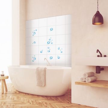 Fliesensticker Set Seifenblasen