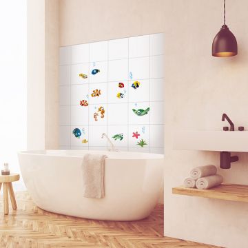 Fliesensticker Set Unterwasserwelt