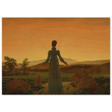 Poster Caspar David Friedrich - Frau vor der untergehenden Sonne