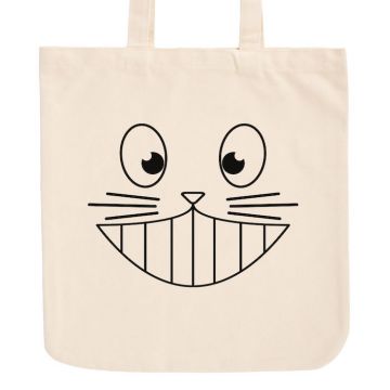 JUNIWORDS Pastell Jutebeutel Grinsekatze