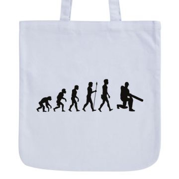 JUNIWORDS Pastell Jutebeutel Evolution Cricket