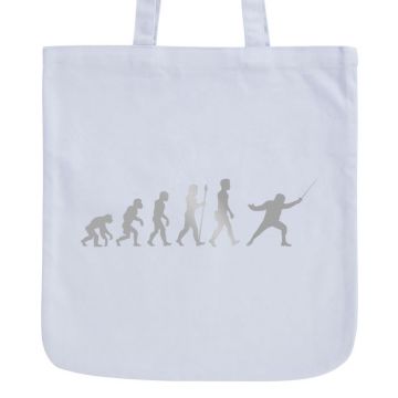 JUNIWORDS Pastell Jutebeutel Evolution Fechten