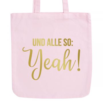 JUNIWORDS Pastell Jutebeutel Und alle so: Yeah!