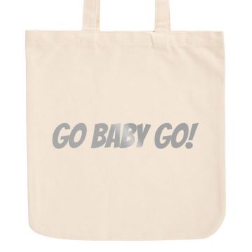 JUNIWORDS Pastell Jutebeutel Go Baby Go!