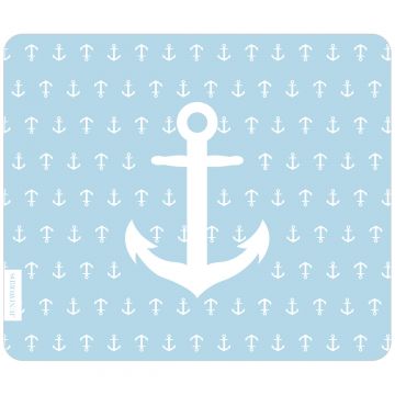 JUNIWORDS Mousepad Anker hellblau