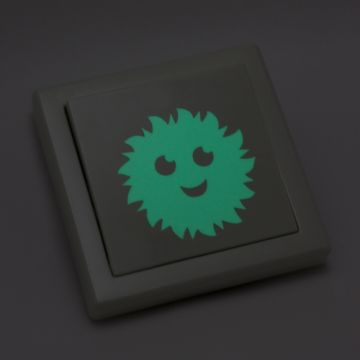 Leuchtaufkleber für Lichtschalter - Sonne und Mond