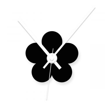 Wanduhr Blume