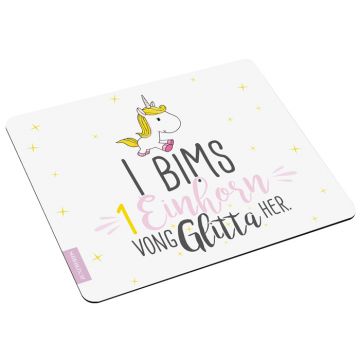 mousepad i bims 1 einhorn