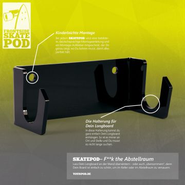 Longboard Skateboard Wand