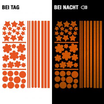 Reflektierende Fahrradaufkleber - SafeRAD orange