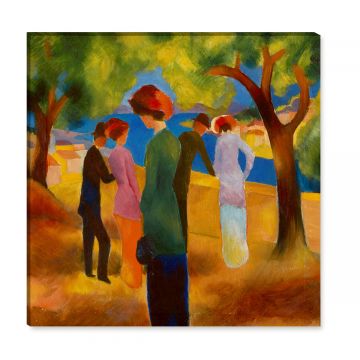 Buntes Leinwandbild von August Macke