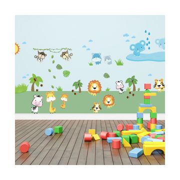 Wandsticker Mega Set - Baby Safari Tiere