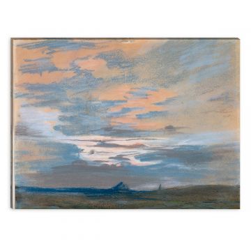 Himmelstudie bei Sonnenuntergang von Eugéne Delacroix als Leinwandbild