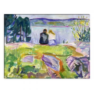 Leinwandbild von Edvard Munch in bunten Farben