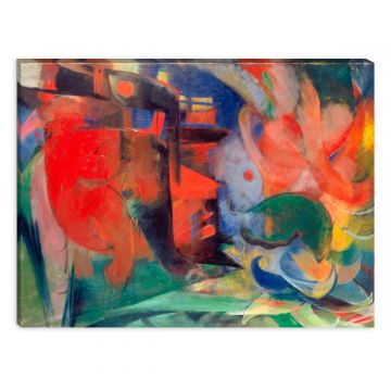 abstrakte Formen Franz Marc als Leinwandbild