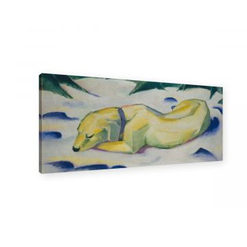 Franz Marc - liegender Hund im Schnee