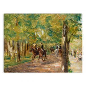 Leinwandbild Reiter im Tiergarten Berlin