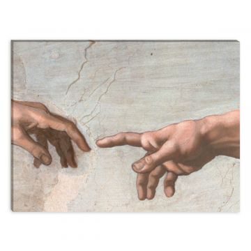 die Erschaffung des Adam Leinwandbild