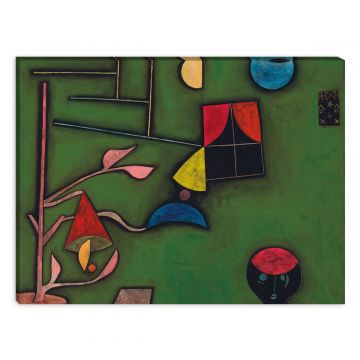 Leinwandbild Paul Klee Stillleben mit Pflanzen und Fenster