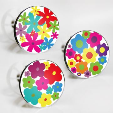 Stöpselaufkleber Flower Power 3