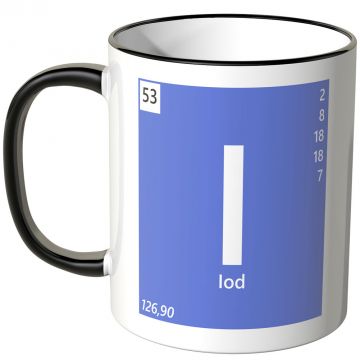 JUNIWORDS Tasse Element Iod "I"