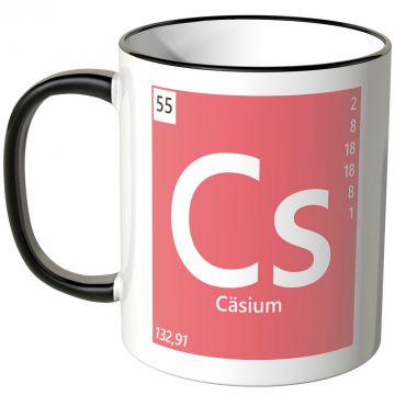 JUNIWORDS Tasse Element Cäsium "Cs"