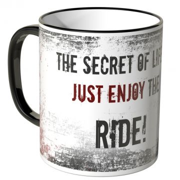 JUNIWORDS Tasse The secret of life, just enjoy the ride!