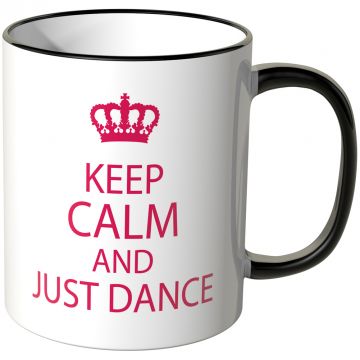 JUNIWORDS Tasse Keep calm and just dance