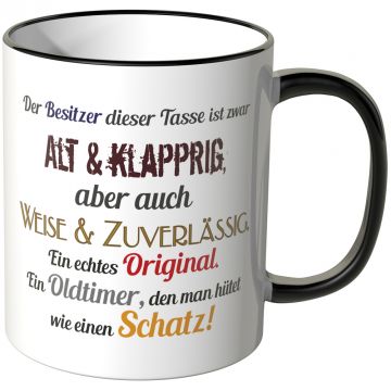 JUNIWORDS Tasse Der Besitzer dieser Tasse ist...