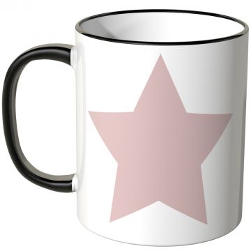 JUNIWORDS Tasse rosa Stern