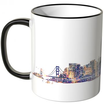 JUNIWORDS Tasse "Good Morning Dallas!" Skyline bei Nacht