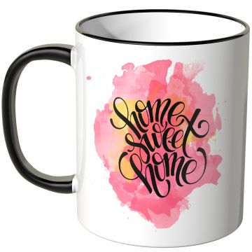 tasse wasserfarben klecks rosa