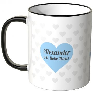 tasse personalisierbar mit name ich liebe dich