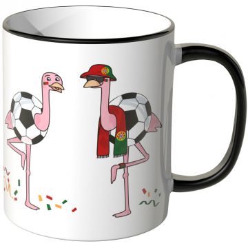 JUNIWORDS Tasse Portugal Flamingo-Fans