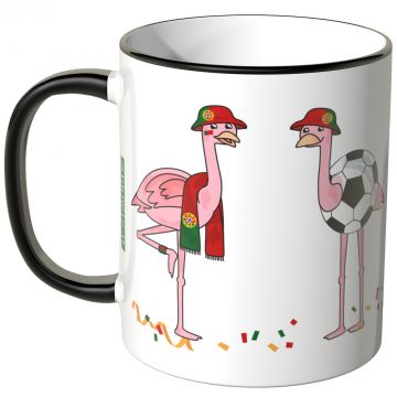 JUNIWORDS Tasse Portugal Flamingo-Fans