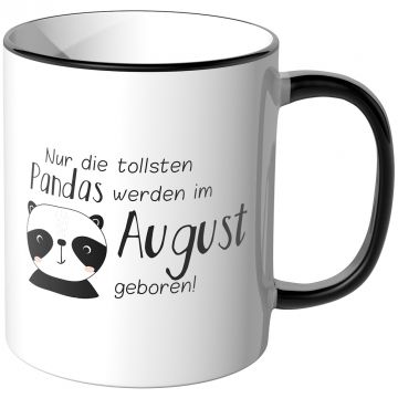 JUNIWORDS Tasse Nur die tollsten Pandas werden im August geboren!