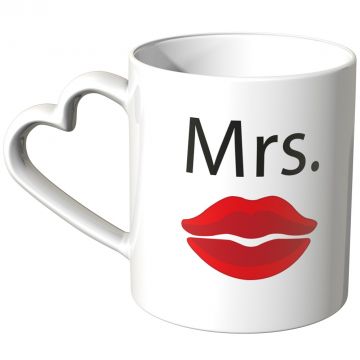 JUNIWORDS Herz Tasse Mrs.