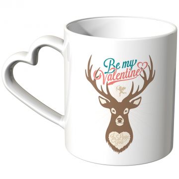 JUNIWORDS Herz Tasse Love you forever - be my valentine