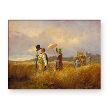 Der Sonntagsspaziergang von Carl Spitzweg als Leinwandbild