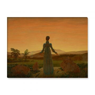 Caspar David Friedrich Frau vor der untergehenden Sonne