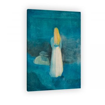 Mädchen am Strand von Edvard Munch als Leinwandbild