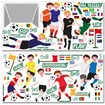 Wandsticker Mega Set - Fußball WM