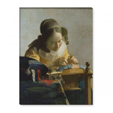 Jan Vermeer die Spitzenklöpplerin Leinwandbild