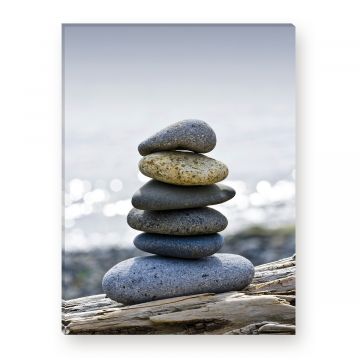 Leinwandbild - Balenced Stones - Steine - Yoga