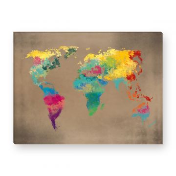 Leinwandbild - Geographie - Geography - Kontinente