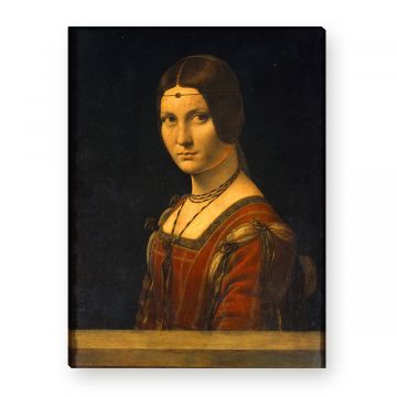 Leonardo Da Vinci Bildnis einer Dame des Mailänder Leinwandbild